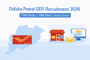 Odisha Postal GDS Recruitment 2026: Apply Online for 1191 Posts (BPM