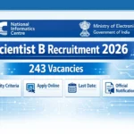 NIC Scientist B Recruitment 2026 Official Notification