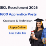 SECL Recruitment 2026 Apply Online for 1600 Apprentice Posts