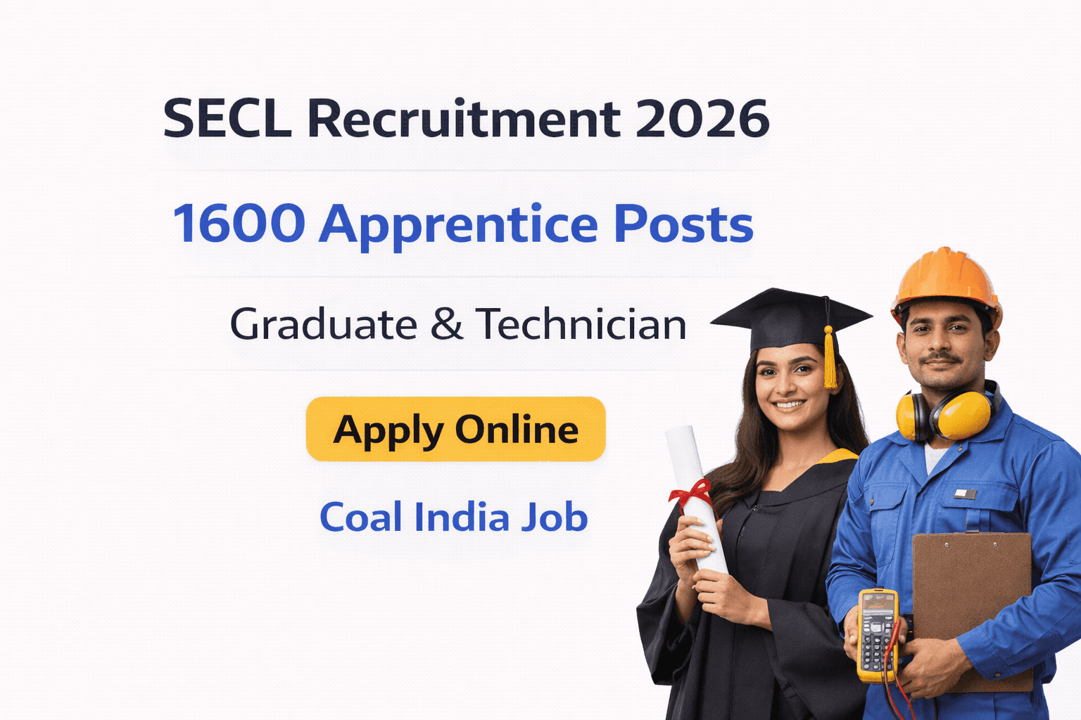 SECL Recruitment 2026 Apply Online for 1600 Apprentice Posts