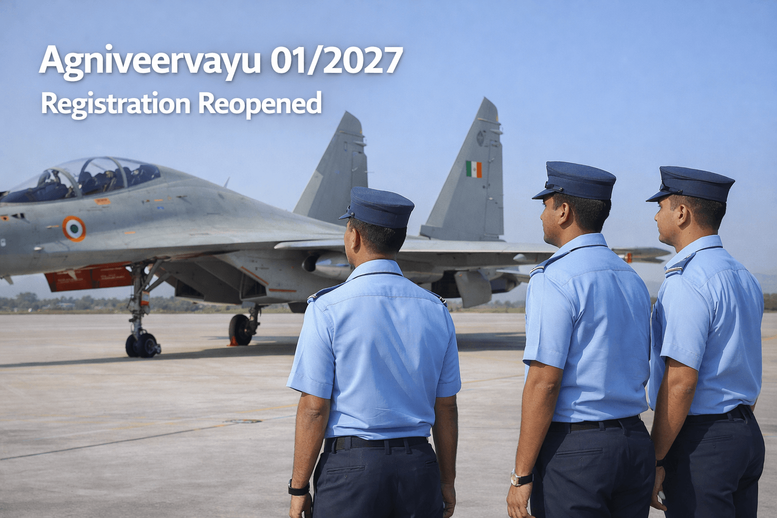 Indian Air Force Agniveervayu 01/2027 Registration Reopened Age Extension