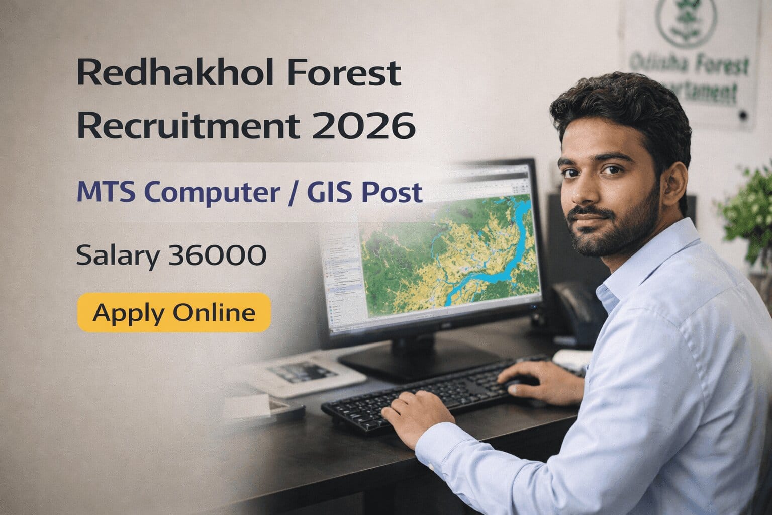 Redhakhol Forest Division Recruitment 2026 MTS Computer GIS Post Odisha Forest Job Notification