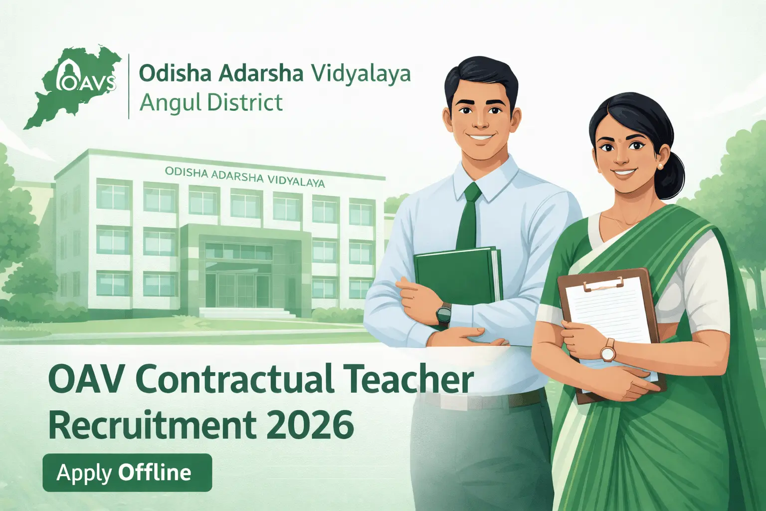 OAV Angul Contractual Teacher Recruitment 2026 PGT TGT Posts Official Notification Odisha Adarsha Vidyalaya