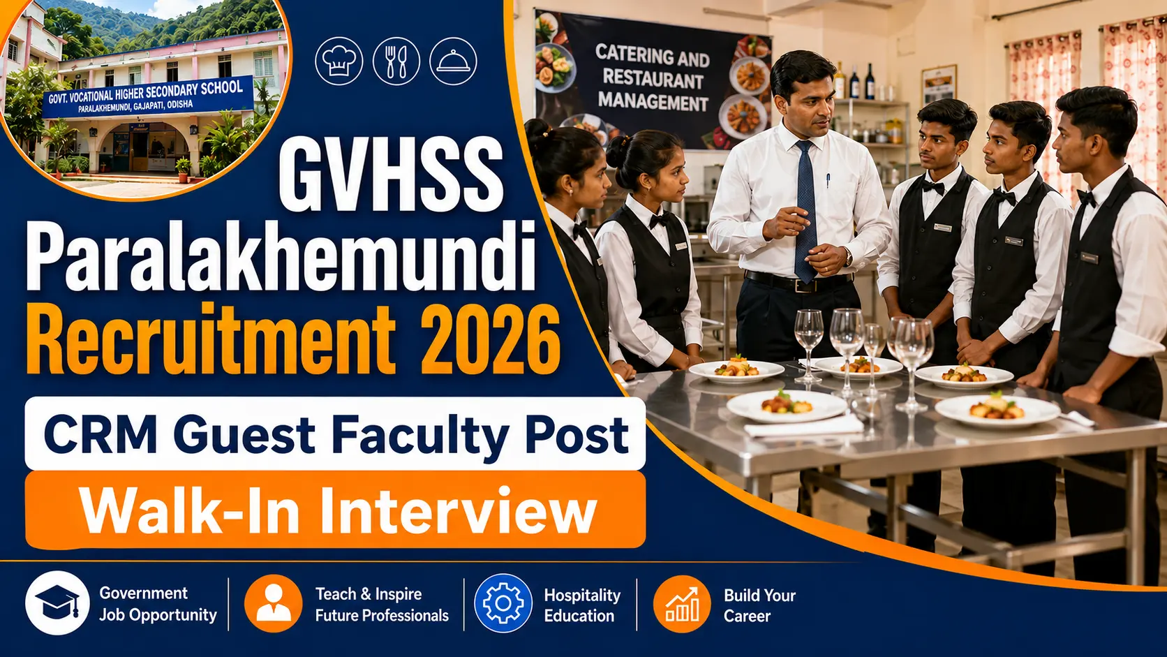 GVHSS Paralakhemundi Guest Faculty Recruitment 2026 CRM Post Notification