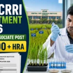 ICAR CRRI Recruitment 2026 Research Associate Walk in Interview Notification