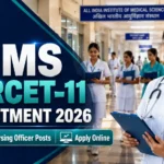AIIMS NORCET 11 Recruitment 2026 Nursing Officer Online Application Notification
