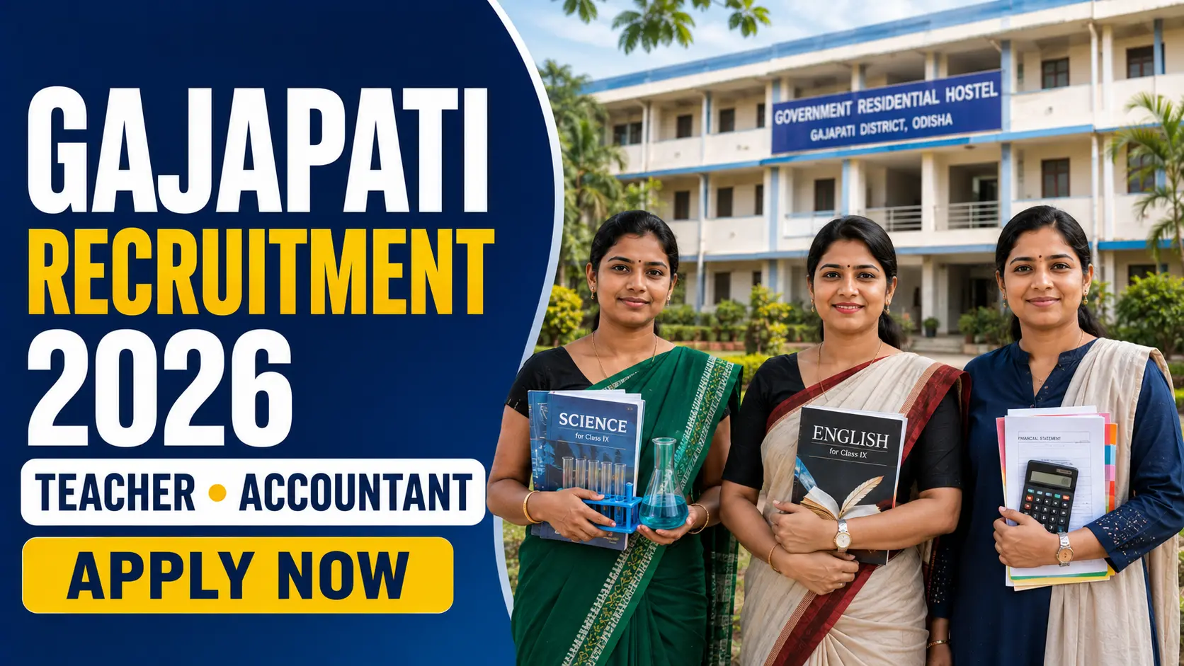 Gajapati Residential Hostel Recruitment 2026 Notification