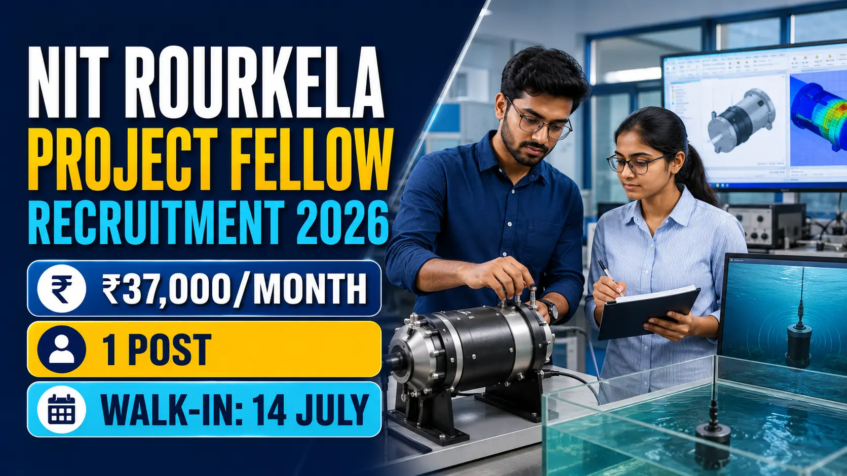 NIT Rourkela Project Fellow Recruitment 2026 walk-in interview