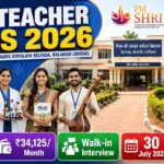 PM SHRI JNV Belpada Bolangir Recruitment 2026 TGT Teacher Walk-in Interview Notification