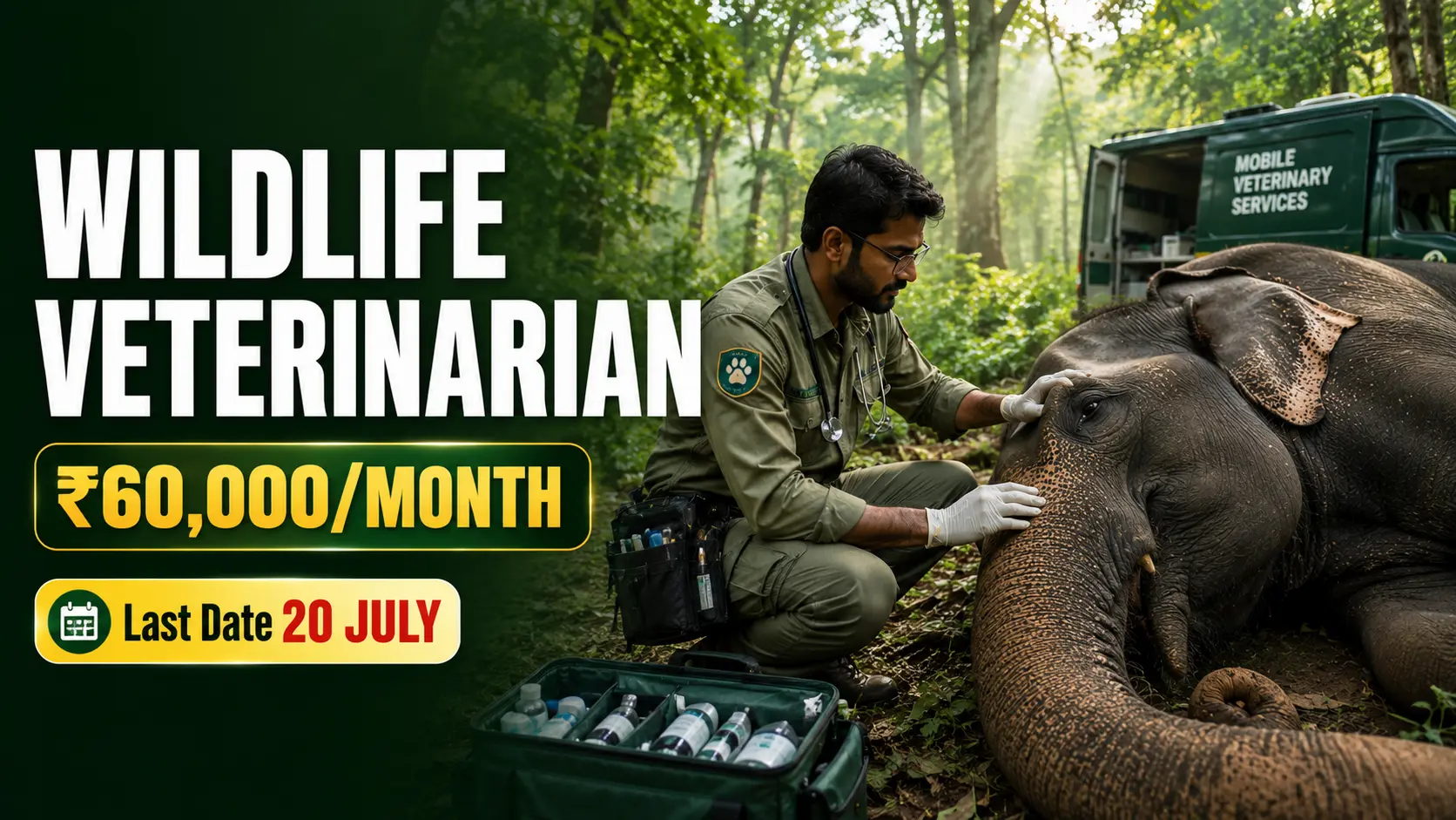 Puri Wildlife Division Recruitment 2026 for Wildlife Veterinarian post
