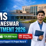 AIIMS Bhubaneswar Recruitment 2026 Walk in Interview Notification