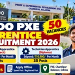 DRDO PXE Apprentice Recruitment 2026 for 50 Graduate and Technician Apprentice posts in Balasore Odisha
