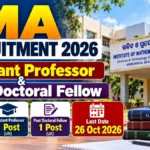 IMA Recruitment 2026 Assistant Professor and Post Doctoral Fellow